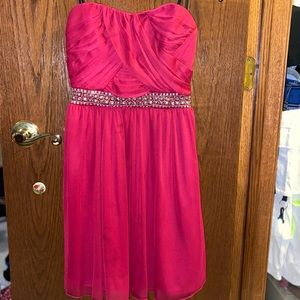 strapless formal dress